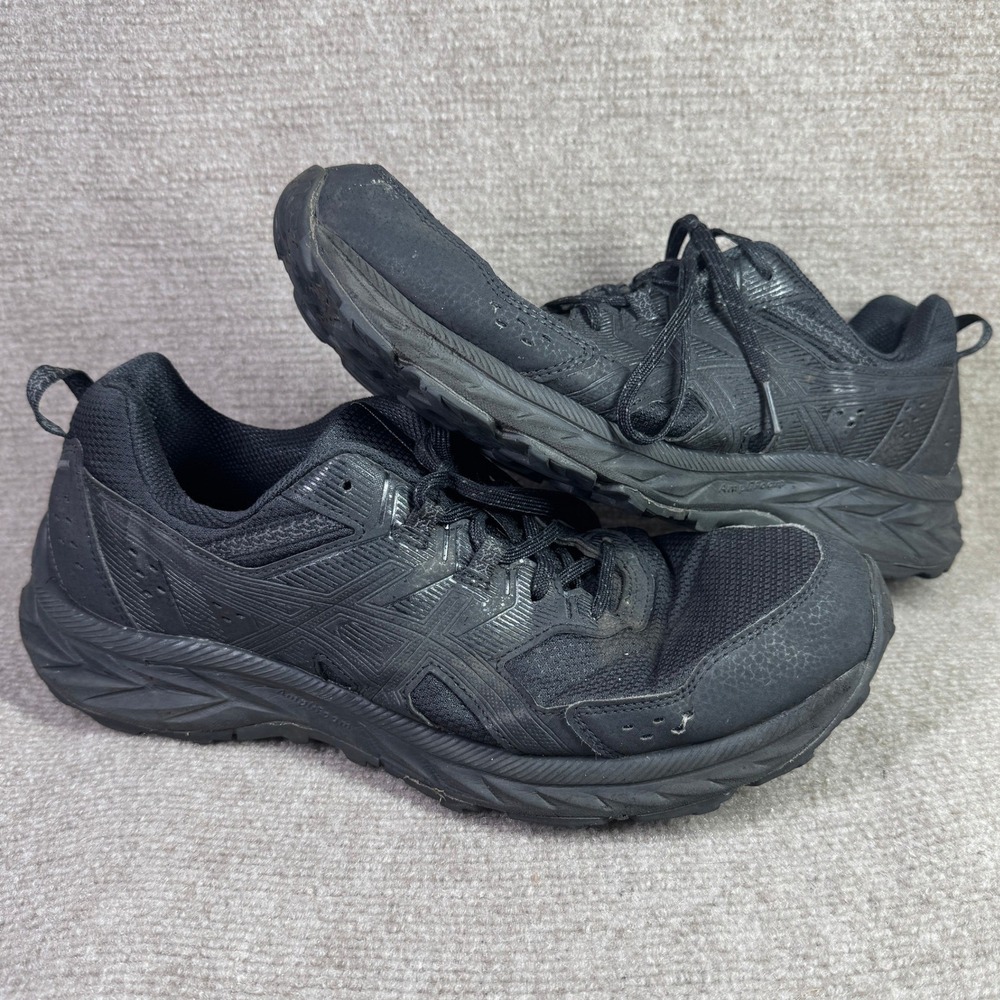 ASICS Gel Venture 8 Mens 11.5 Black Trail Running Shoes 1011B486